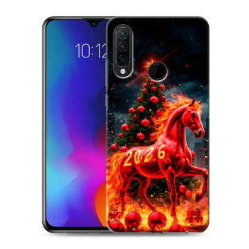 Силиконовый противоударный чехол на Lenovo K10 Note с принтом Новый год Силиконовый противоударный чехол на Lenovo K10 Note с принтом Новый год