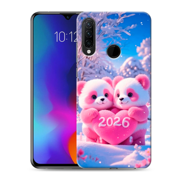 Силиконовый противоударный чехол на Lenovo K10 Note с принтом Новый год