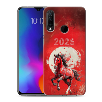 Силиконовый противоударный чехол на Lenovo K10 Note с принтом Новый год
