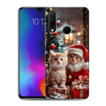 Силиконовый противоударный чехол на Lenovo K10 Note с принтом Новый год