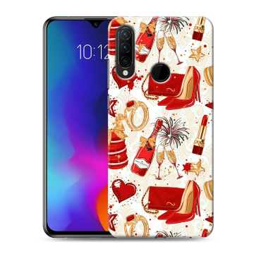 Силиконовый противоударный чехол на Lenovo K10 Note с принтом Новый год