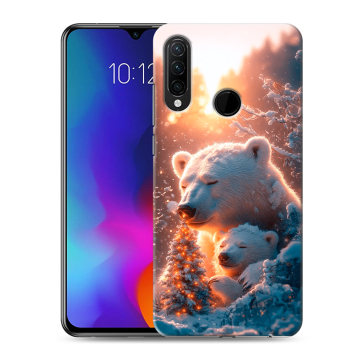 Силиконовый противоударный чехол на Lenovo K10 Note с принтом Новый год