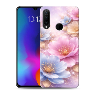 Силиконовый противоударный чехол на Lenovo K10 Note с принтом женский