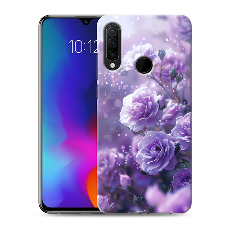 Силиконовый противоударный чехол на Lenovo K10 Note с принтом Розы цветы Силиконовый противоударный чехол на Lenovo K10 Note с принтом Розы цветы