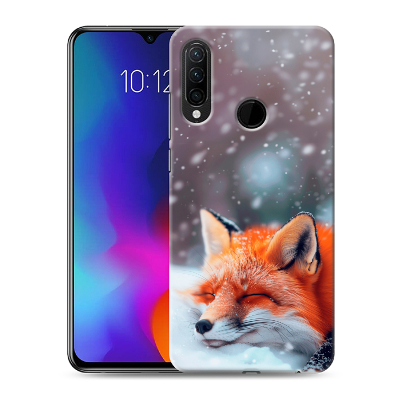 Силиконовый противоударный чехол на Lenovo K10 Note с принтом лиса Силиконовый противоударный чехол на Lenovo K10 Note с принтом лиса