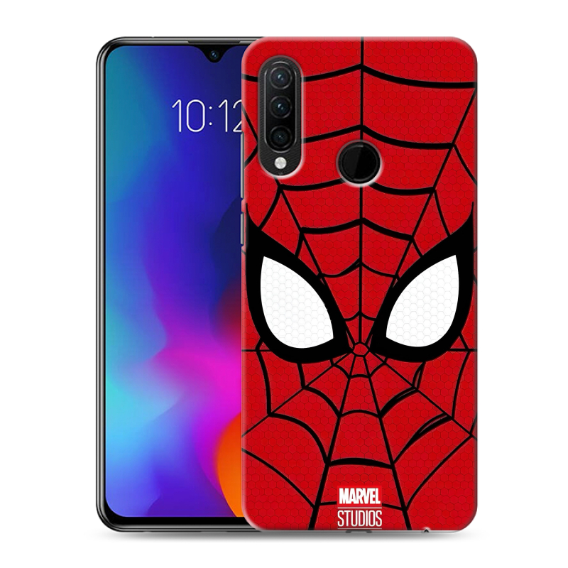 Силиконовый противоударный чехол на Lenovo K10 Note с принтом человек паук spiderman Силиконовый противоударный чехол на Lenovo K10 Note с принтом человек паук spiderman