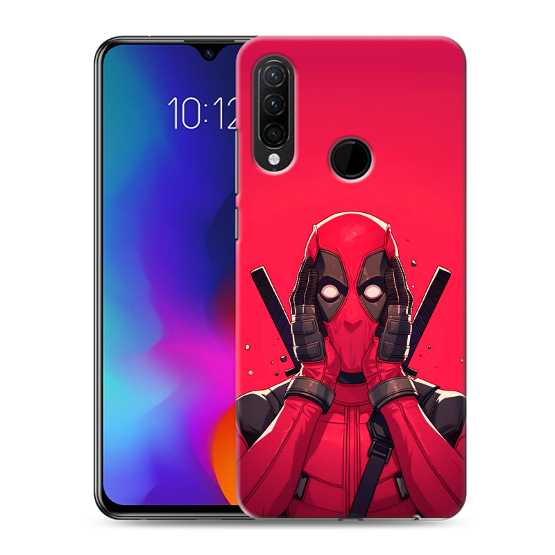 Силиконовый противоударный чехол на Lenovo K10 Note с принтом Дедпул Deadpool Силиконовый противоударный чехол на Lenovo K10 Note с принтом Дедпул Deadpool