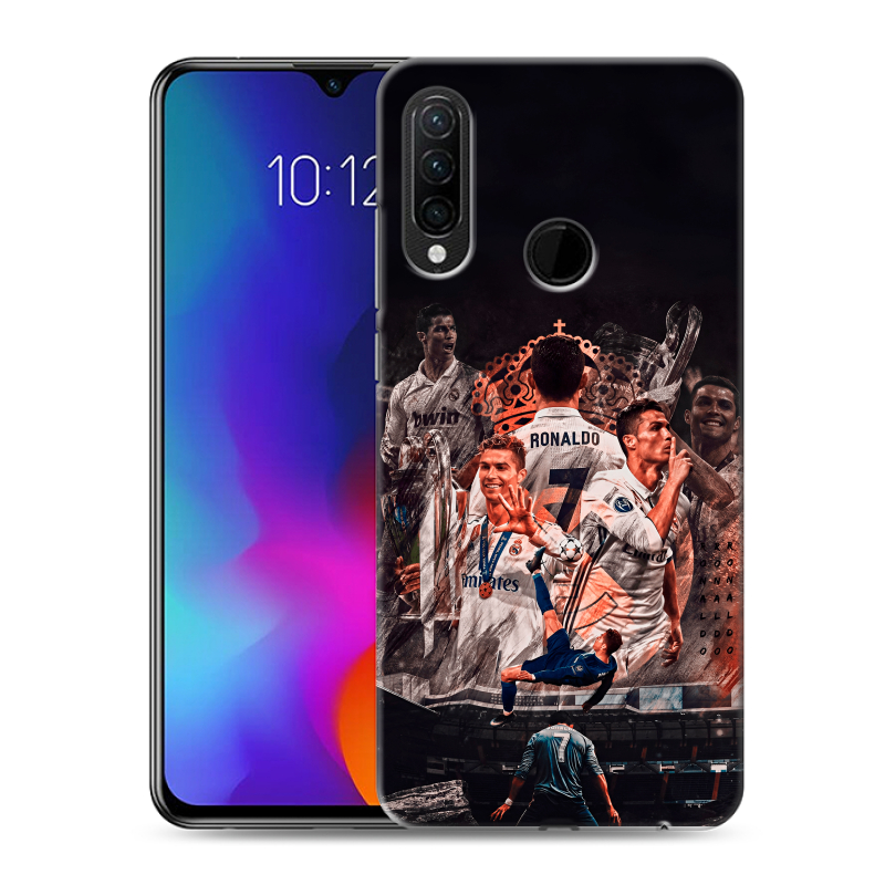 Силиконовый противоударный чехол на Lenovo K10 Note с принтом Реал Роналдо Real Ronaldo Силиконовый противоударный чехол на Lenovo K10 Note с принтом Реал Роналдо Real Ronaldo