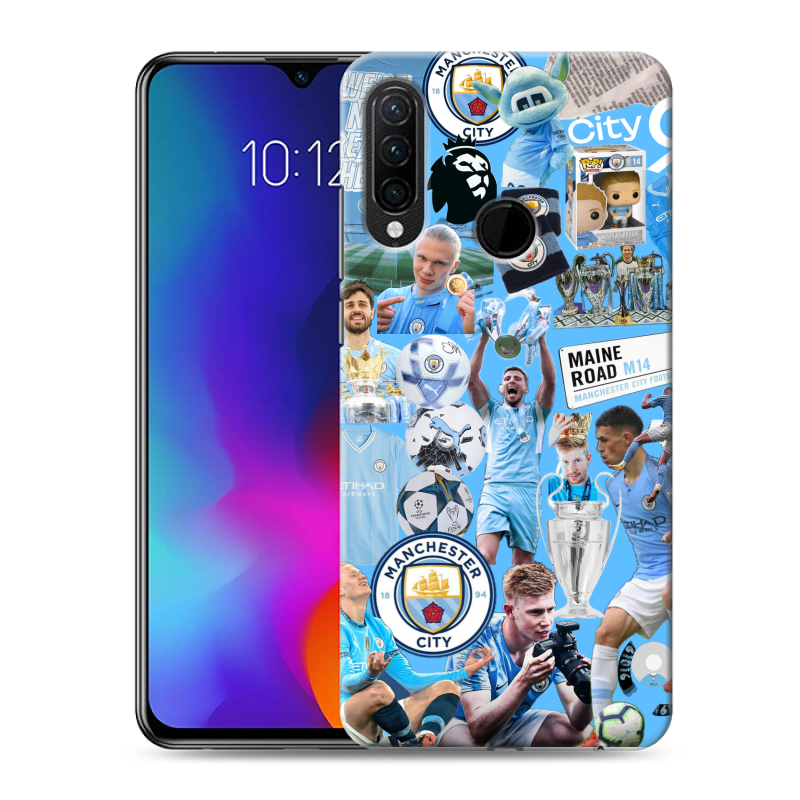 Силиконовый противоударный чехол на Lenovo K10 Note с принтом Man City Манчестер Сити Силиконовый противоударный чехол на Lenovo K10 Note с принтом Man City Манчестер Сити