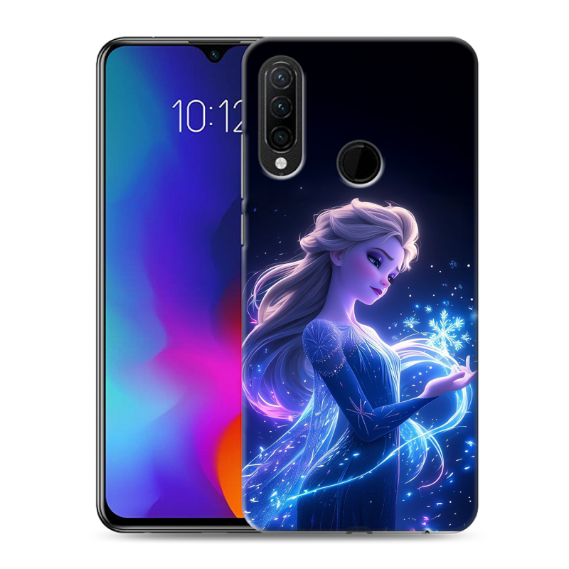 Силиконовый противоударный чехол на Lenovo K10 Note с принтом Холодное сердце Frozen Силиконовый противоударный чехол на Lenovo K10 Note с принтом Холодное сердце Frozen