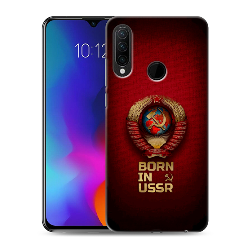 Силиконовый противоударный чехол на Lenovo K10 Note с принтом Флаг Герб СССР Силиконовый противоударный чехол на Lenovo K10 Note с принтом Флаг Герб СССР