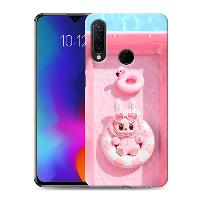 Силиконовый противоударный чехол на Lenovo K10 Note с принтом Labubu Лабубу Силиконовый противоударный чехол на Lenovo K10 Note с принтом Labubu Лабубу