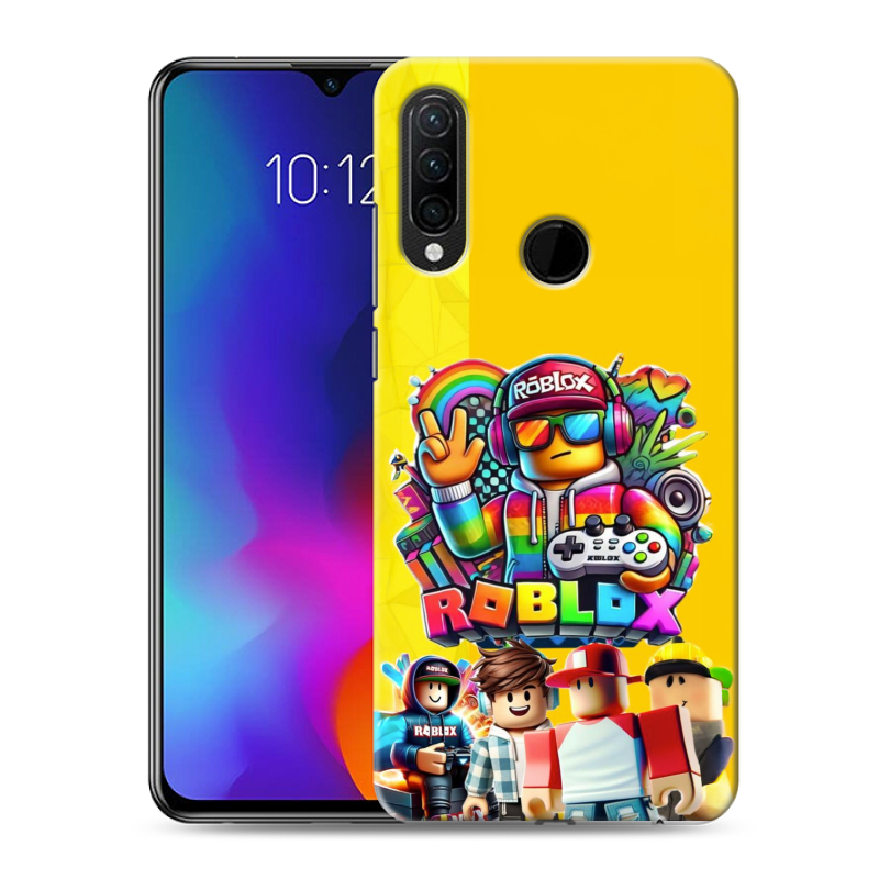 Силиконовый противоударный чехол на Lenovo K10 Note с принтом Roblox Роблокс Силиконовый противоударный чехол на Lenovo K10 Note с принтом Roblox Роблокс