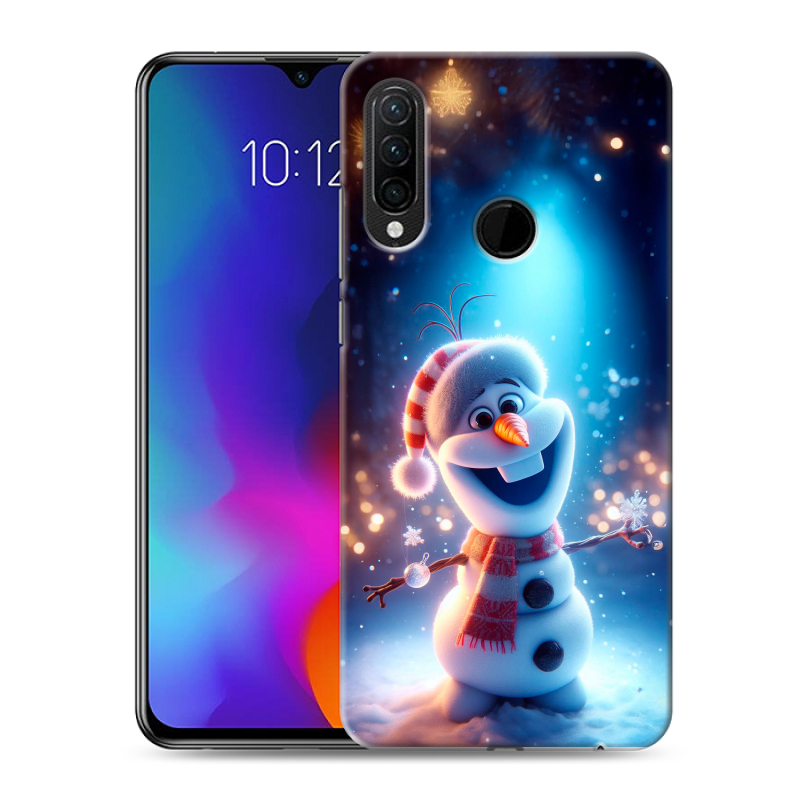 Силиконовый противоударный чехол на Lenovo K10 Note с принтом Новый год Силиконовый противоударный чехол на Lenovo K10 Note с принтом Новый год