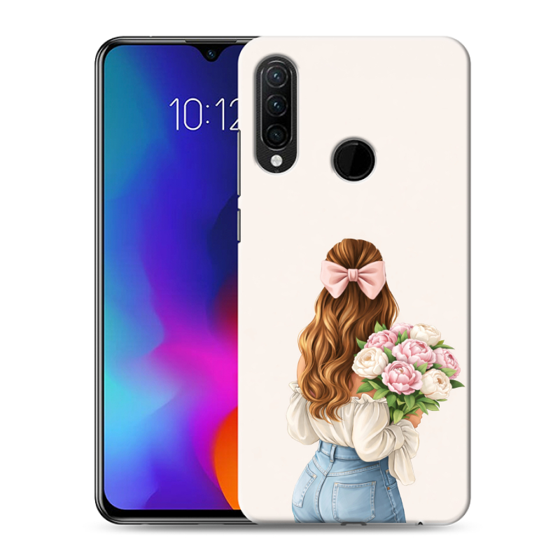 Силиконовый противоударный чехол на Lenovo K10 Note с принтом женский Силиконовый противоударный чехол на Lenovo K10 Note с принтом женский
