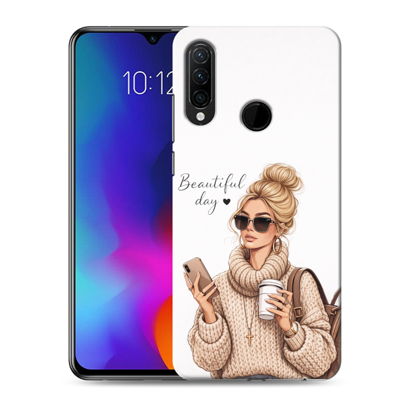 Силиконовый противоударный чехол на Lenovo K10 Note с принтом женский Силиконовый противоударный чехол на Lenovo K10 Note с принтом женский