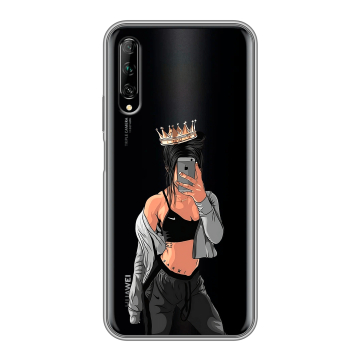 Силиконовый противоударный чехол на Huawei Y9s с принтом Женские принты