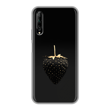 Силиконовый противоударный чехол на Huawei Y9s с принтом Черная клубника Силиконовый противоударный чехол на Huawei Y9s с принтом Черная клубника