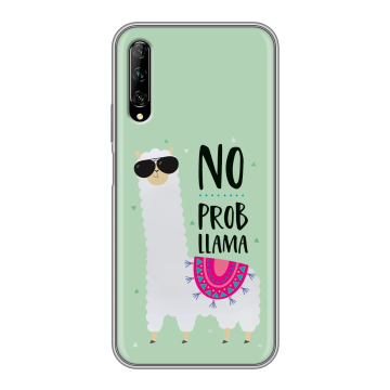 Силиконовый противоударный чехол на Huawei Y9s с принтом Лама Силиконовый противоударный чехол на Huawei Y9s с принтом Лама