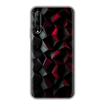 Силиконовый противоударный чехол на Huawei Y9s с принтом Абстракция