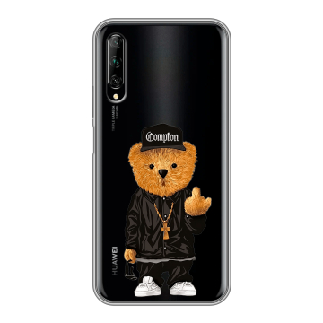 Силиконовый противоударный чехол на Huawei Y9s с принтом Мишка