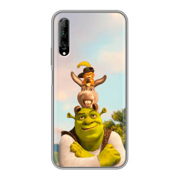 Силиконовый противоударный чехол на Huawei Y9s с принтом Шрек Shrek Силиконовый противоударный чехол на Huawei Y9s с принтом Шрек Shrek