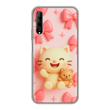 Силиконовый противоударный чехол на Huawei Y9s с принтом для девочек