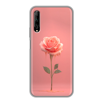 Силиконовый противоударный чехол на Huawei Y9s с принтом Розовая роза Силиконовый противоударный чехол на Huawei Y9s с принтом Розовая роза