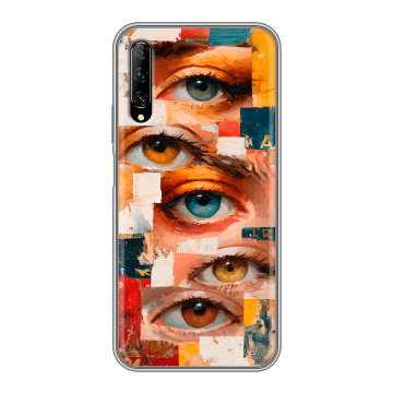 Силиконовый противоударный чехол на Huawei Y9s с принтом Модный принт Силиконовый противоударный чехол на Huawei Y9s с принтом Модный принт