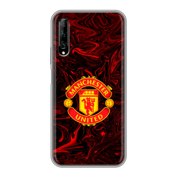 Силиконовый противоударный чехол на Huawei Y9s с принтом Manchester United Силиконовый противоударный чехол на Huawei Y9s с принтом Manchester United