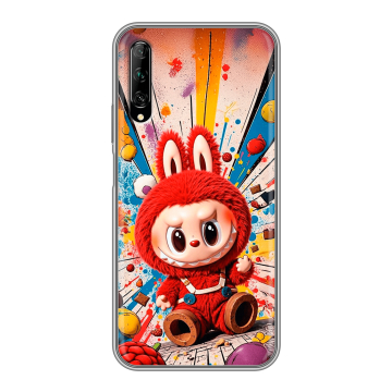 Силиконовый противоударный чехол на Huawei Y9s с принтом Labubu Лабубу Силиконовый противоударный чехол на Huawei Y9s с принтом Labubu Лабубу