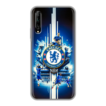 Силиконовый противоударный чехол на Huawei Y9s с принтом Chelsea Челси Силиконовый противоударный чехол на Huawei Y9s с принтом Chelsea Челси
