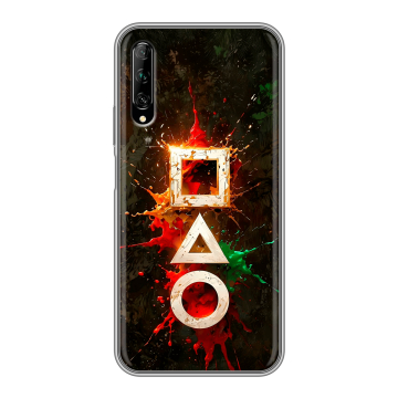 Силиконовый противоударный чехол на Huawei Y9s с принтом Squid Game Игра кальмара