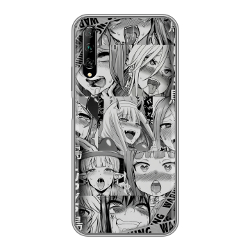 Силиконовый противоударный чехол на Huawei Y9s с принтом Ahegao Ахегао Аниме Силиконовый противоударный чехол на Huawei Y9s с принтом Ahegao Ахегао Аниме