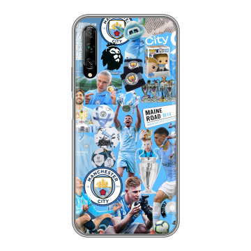 Силиконовый противоударный чехол на Huawei Y9s с принтом Man City Манчестер Сити Силиконовый противоударный чехол на Huawei Y9s с принтом Man City Манчестер Сити