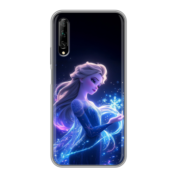 Силиконовый противоударный чехол на Huawei Y9s с принтом Холодное сердце Frozen