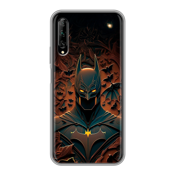 Силиконовый противоударный чехол на Huawei Y9s с принтом Batman Бэтмен Силиконовый противоударный чехол на Huawei Y9s с принтом Batman Бэтмен