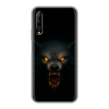 Силиконовый противоударный чехол на Huawei Y9s с принтом Волк Силиконовый противоударный чехол на Huawei Y9s с принтом Волк