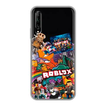 Силиконовый противоударный чехол на Huawei Y9s с принтом Roblox Роблокс