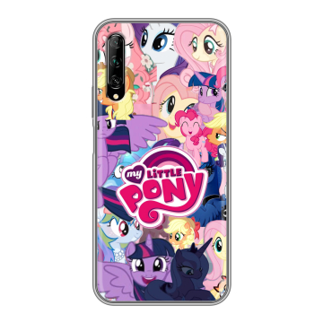 Силиконовый противоударный чехол на Huawei Y9s с принтом My little pony Дружба чудо Силиконовый противоударный чехол на Huawei Y9s с принтом My little pony Дружба чудо
