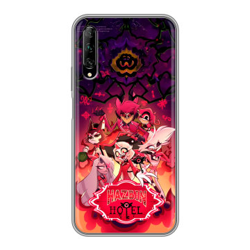 Силиконовый противоударный чехол на Huawei Y9s с принтом Hazbin Hotel Отель Хазбин Силиконовый противоударный чехол на Huawei Y9s с принтом Hazbin Hotel Отель Хазбин