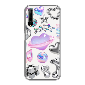 Силиконовый противоударный чехол на Huawei Y9s с принтом Y2K