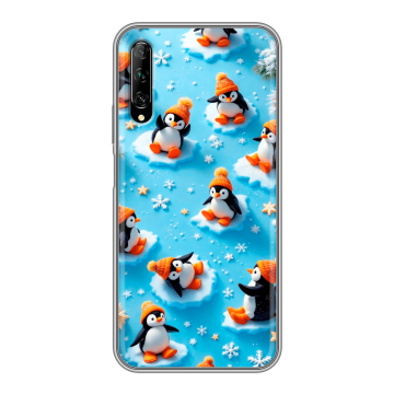 Силиконовый противоударный чехол на Huawei Y9s с принтом Новый год Силиконовый противоударный чехол на Huawei Y9s с принтом Новый год