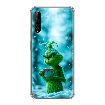 Силиконовый противоударный чехол на Huawei Y9s с принтом Новый год гринч Силиконовый противоударный чехол на Huawei Y9s с принтом Новый год гринч