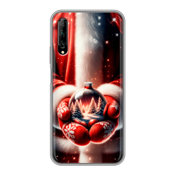 Силиконовый противоударный чехол на Huawei Y9s с принтом Новый год Силиконовый противоударный чехол на Huawei Y9s с принтом Новый год