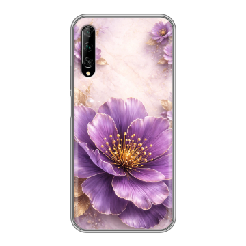 Силиконовый противоударный чехол на Huawei Y9s с принтом женский
