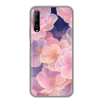 Силиконовый противоударный чехол на Huawei Y9s с принтом женский Силиконовый противоударный чехол на Huawei Y9s с принтом женский