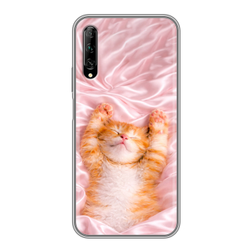 Силиконовый противоударный чехол на Huawei Y9s с принтом женский