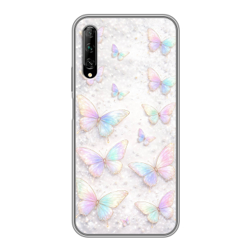 Силиконовый противоударный чехол на Huawei Y9s с принтом женский