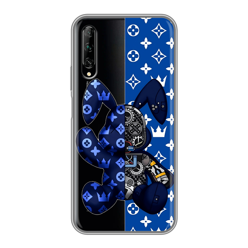 Силиконовый противоударный чехол на Huawei Y9s с принтом Луи робот Силиконовый противоударный чехол на Huawei Y9s с принтом Луи робот